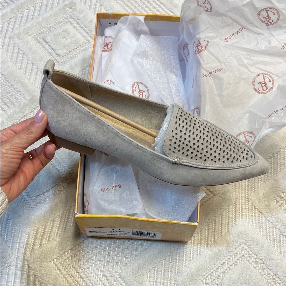 Bella-Vita Alessi Perf Pointed Toe Flats